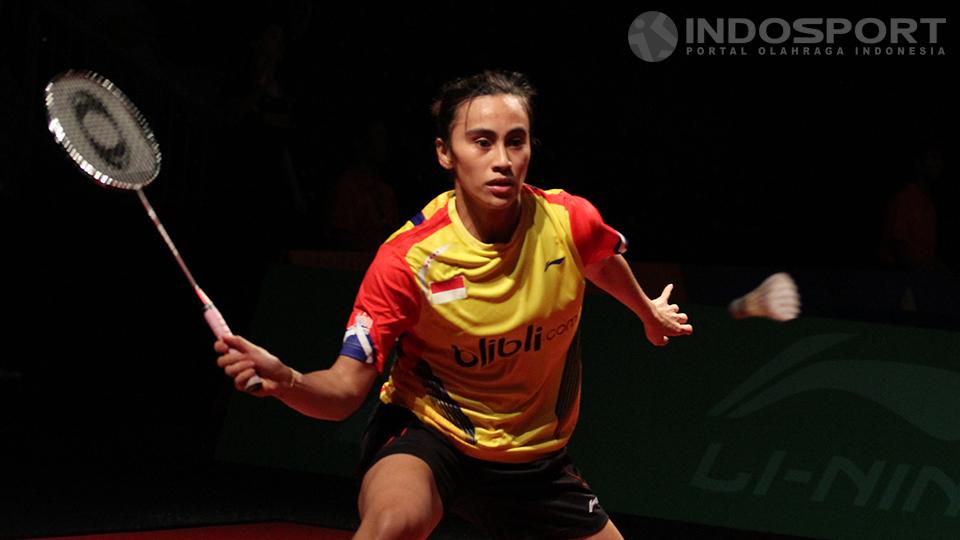 Mantan atlet bulutangkis tunggal putri Indonesia, Bellaetrix Manuputty.